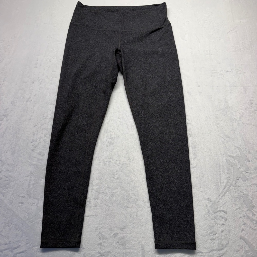 prAna Leggings Medium Charcoal Gray Womens High Rise Yoga Athletic Stretch Pants